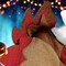 Adult Turkey Costume Colorful Outfit with Turkey Headpiece and Long Neck Wattle